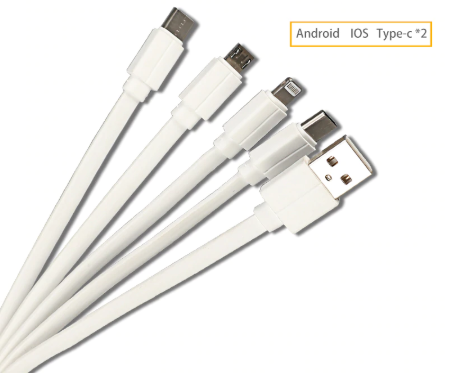 3 in 1 USB cable for fast charging IOS/Type-C/Android